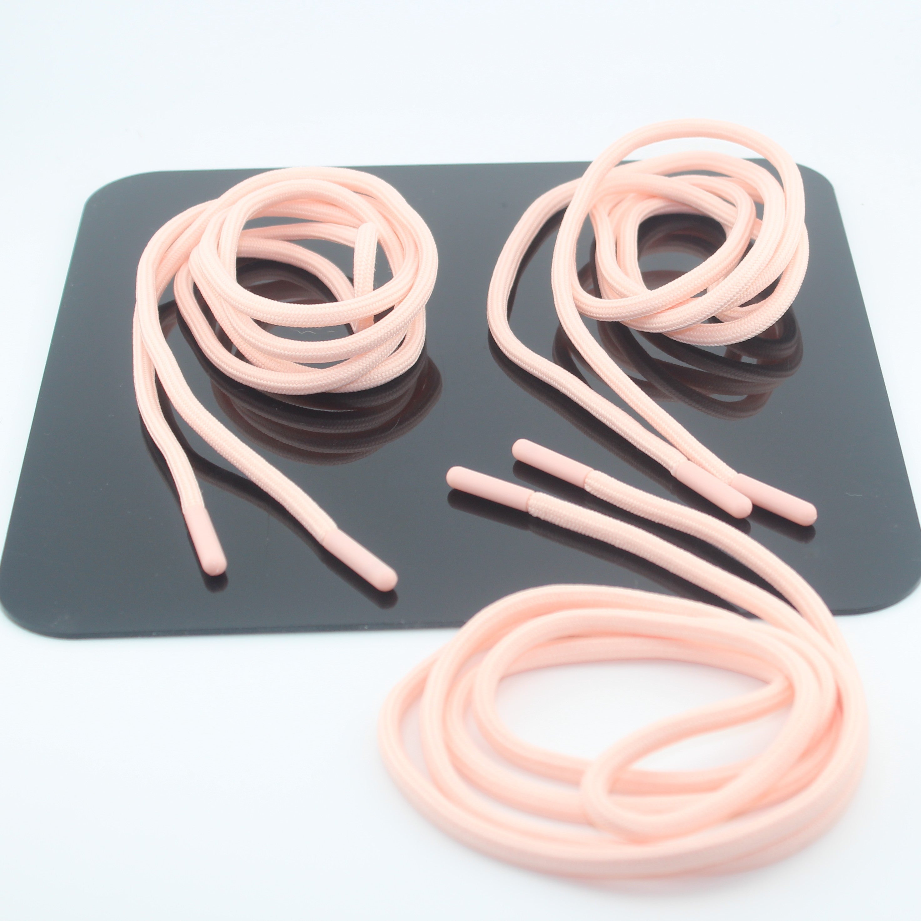 1 piece, 130cm / Ø5MM / Sweater / Trousers Plain Cord with Plastic Cord Ends #COR4008