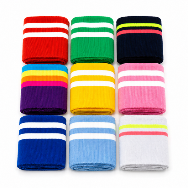 Bord-côtes rayé tricoté - sans lurex - pour vestes, pulls et couture