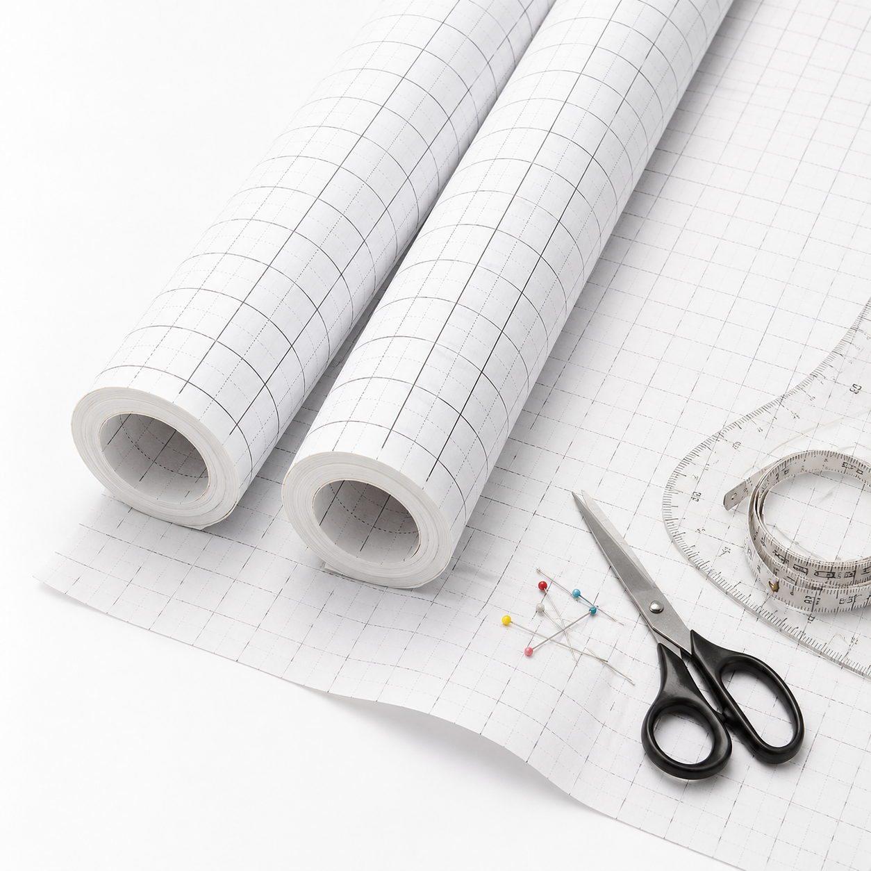 Rollo de papel cuadriculado para patrones 80 cm × 15 m
