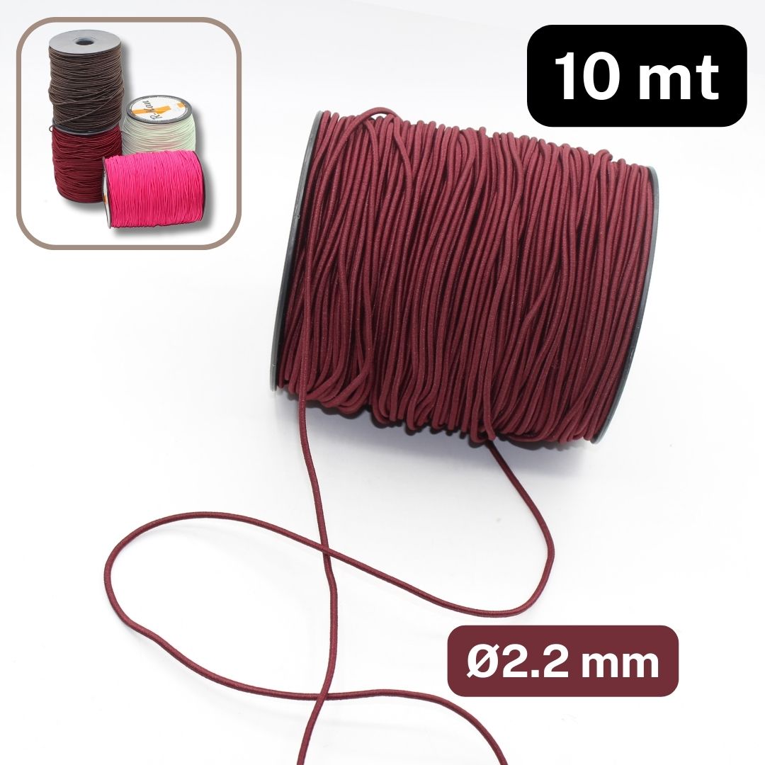 10 meters 2.2mm Elastic Cord in Colour