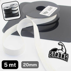 5 meters Super Strong Elastic - High Tension - Black or White available in sizes 20mm 25mm or 30mm #ELCOT