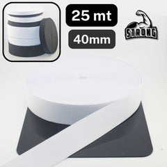 25 meters Super Strong Elastic - High Tension - Black or White available in sizes 10mm 15mm 20mm 25mm 30mm 40mm or 60mm #ELCOT (Copy)