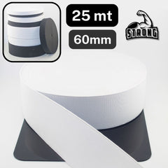 25 meters Super Strong Elastic - High Tension - Black or White available in sizes 10mm 15mm 20mm 25mm 30mm 40mm or 60mm #ELCOT (Copy)