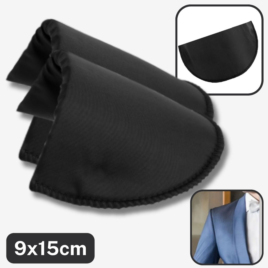 1 pair of Shoulder Pads, in Black or White, size 9x15cm