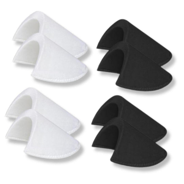 1 pair of Shoulder Pads, in Black or White, size 9x15cm