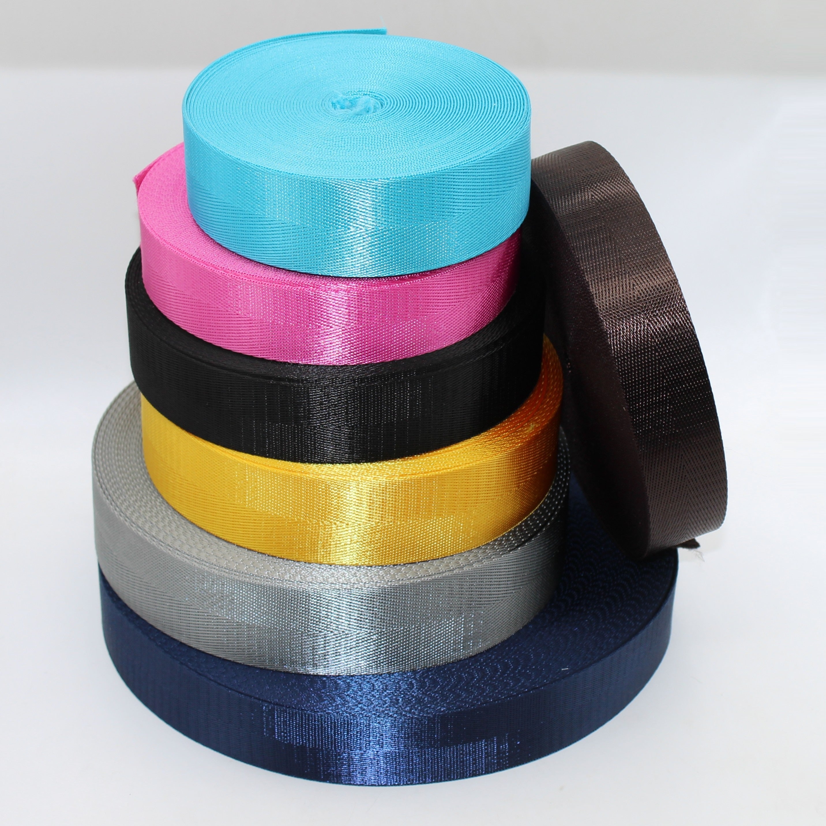 30mm or 40mm Shiny Herringbone Webbing #RUB1910