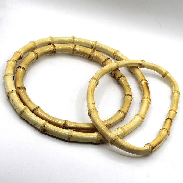 1 Pair of Real Bamboo Handles for Bags