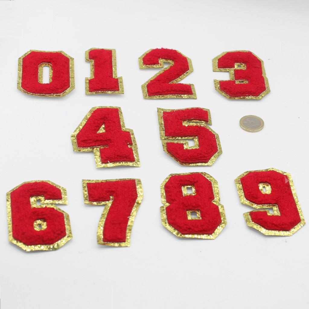 Set of Letter/Numbers Patches to Beautify your Clothes, Jacket, Bags,etc., Iron-on-Acessoires Leduc
