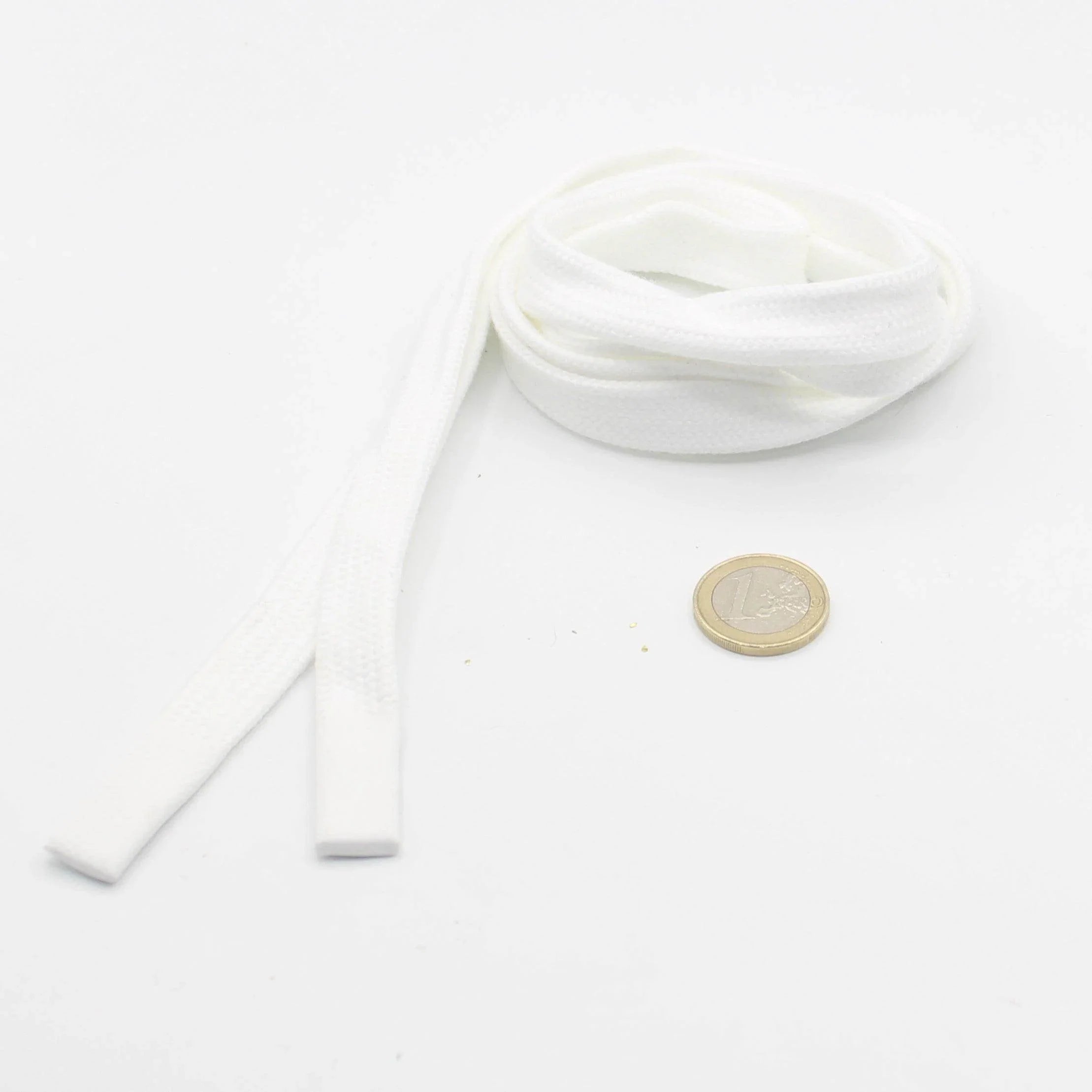 130cm long 15mm Flat Sweaters / Hoodies / Trousers Cord with Gummy Cord Ends #HAB1x031 - ACCESSOIRES LEDUC BV