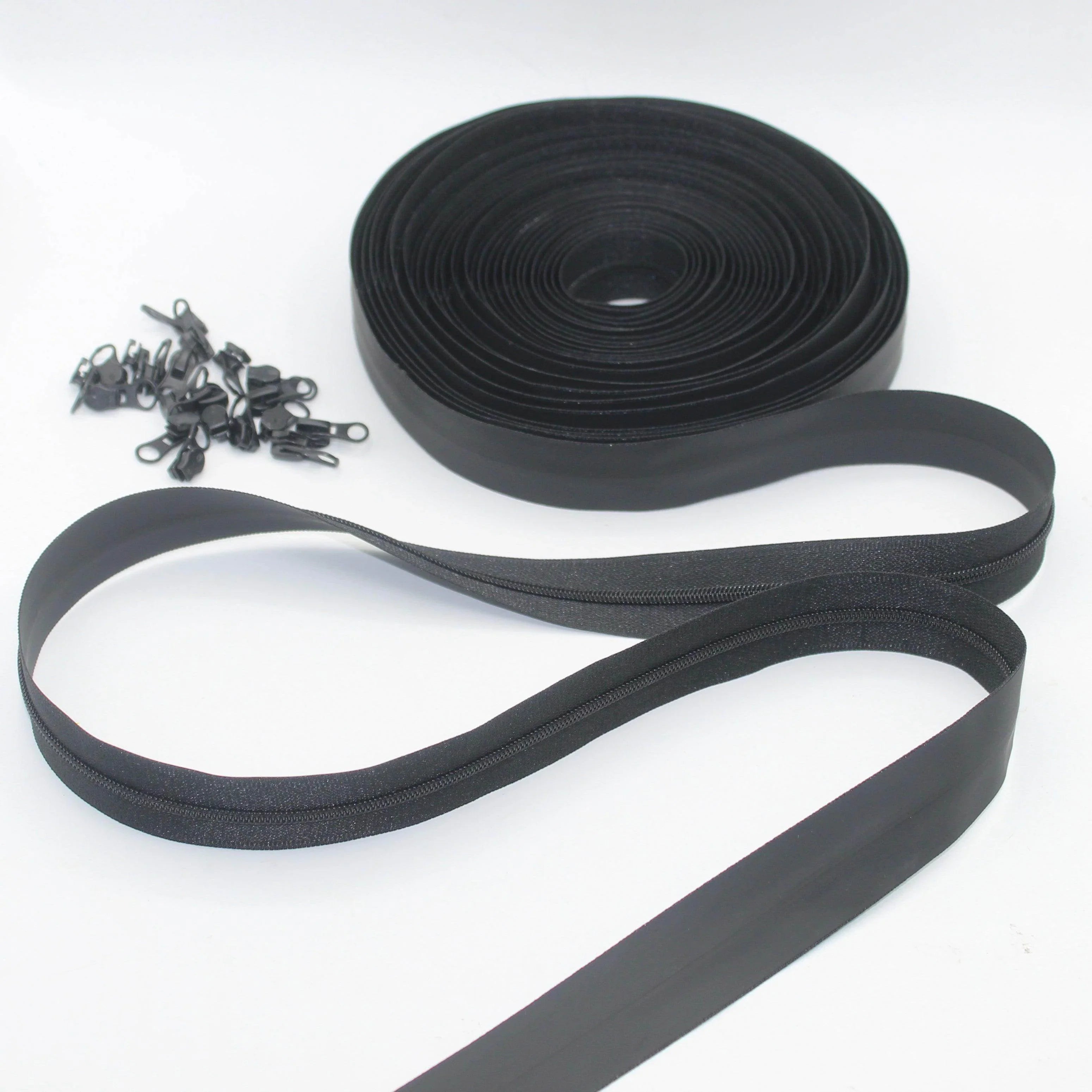 10 meters Waterproof Zipper + 20 pullers size 3# or 5# #ZV134 - ACCESSOIRES LEDUC BV