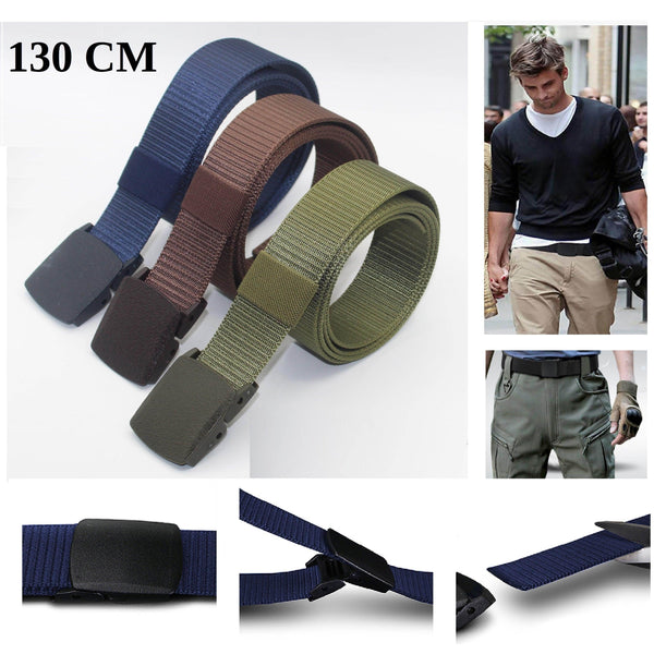 130cm BELT with Sliding Plastic Buckle, Fits all Sizes, Adjustable, Unisex, Very Convenient for Security Checks - ACCESSOIRES LEDUC BV