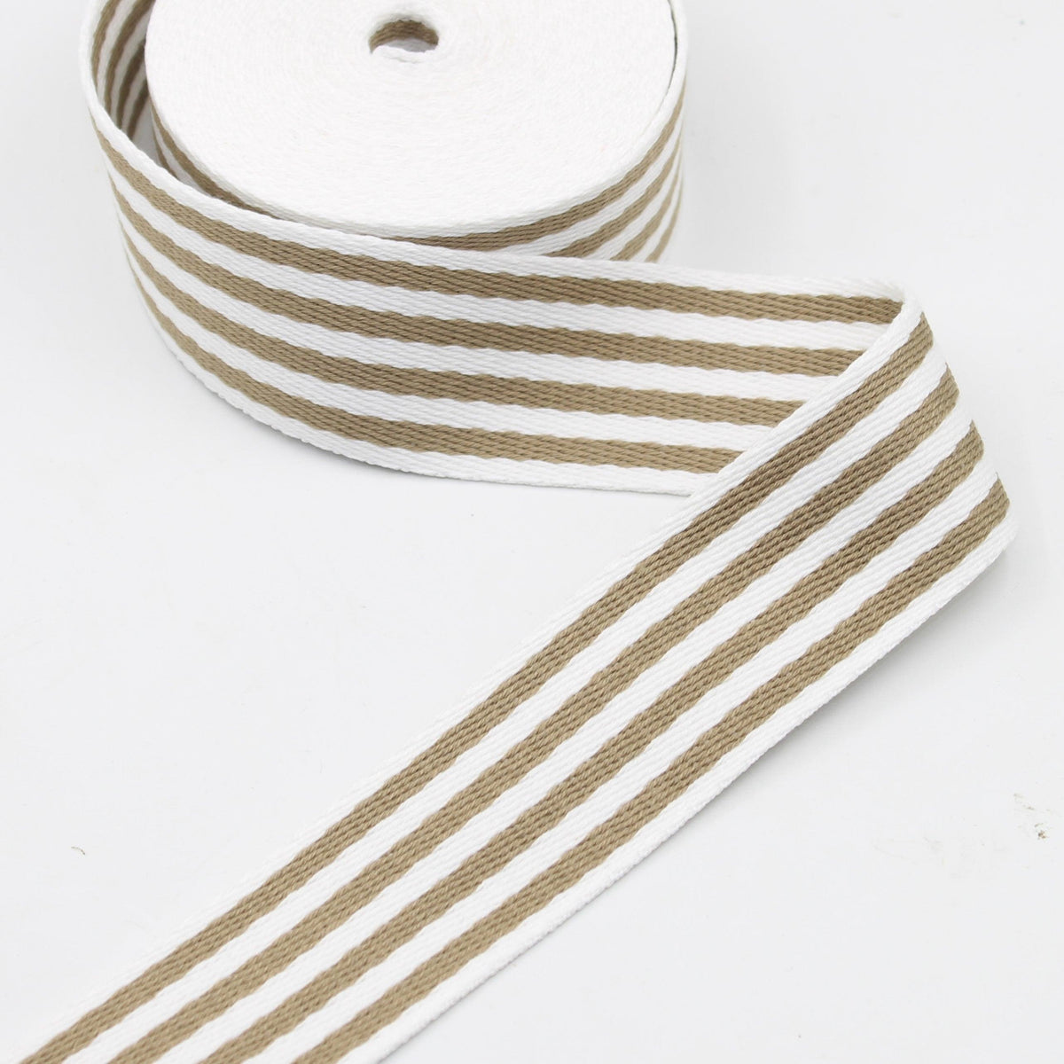 5 meters Multi - Striped Webbing 40mm #RUB1912 - ACCESSOIRES LEDUC BV