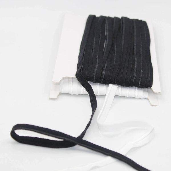 10 meters Elastic Piping Black or White 10mm #ELA3608 - ACCESSOIRES LEDUC BV