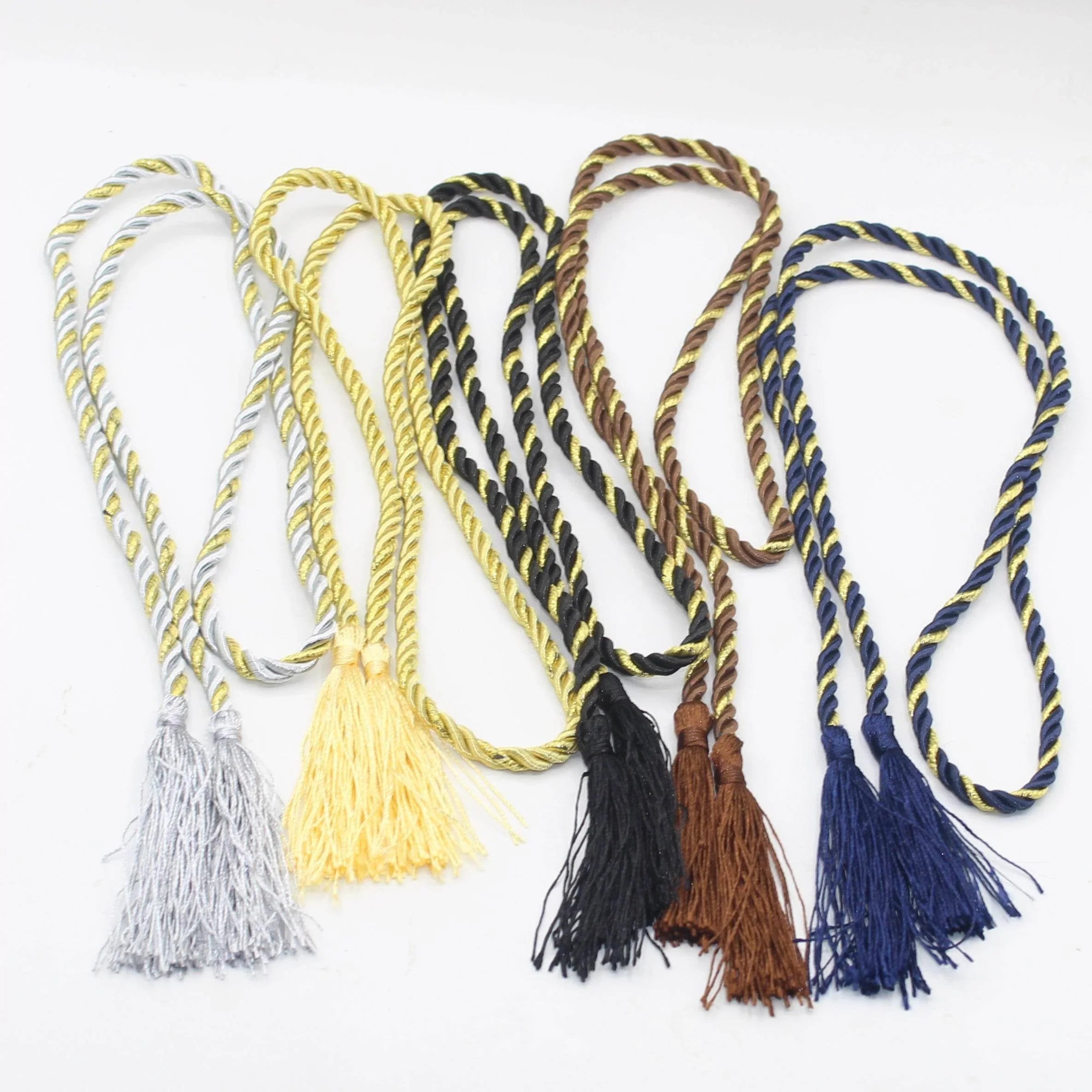 2x 100cm Cords with Tassels - ACCESSOIRES LEDUC BV