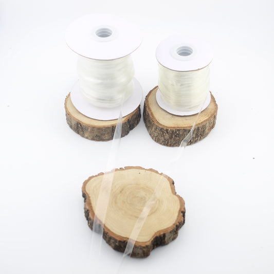 Roll of 45 meters PU elastic strong transparent tape - Available in 6mm or 10mm - ACCESSOIRES LEDUC BV