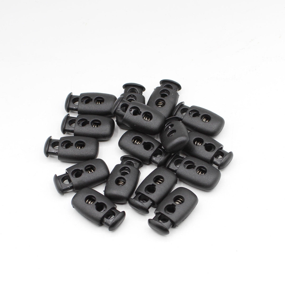 20 Black Big Cord Stoppers - ACCESSOIRES LEDUC