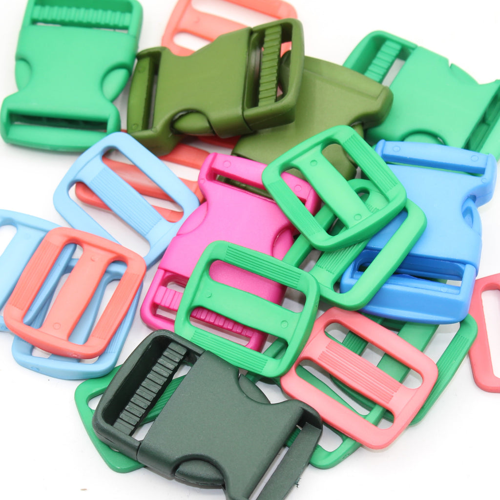 Coloured Set Clip Buckles and Loop 30mm 3x #BNY3500