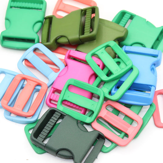 Coloured Set Clip Buckles and Loop 30mm 3x #BNY3500 - ACCESSOIRES LEDUC BV