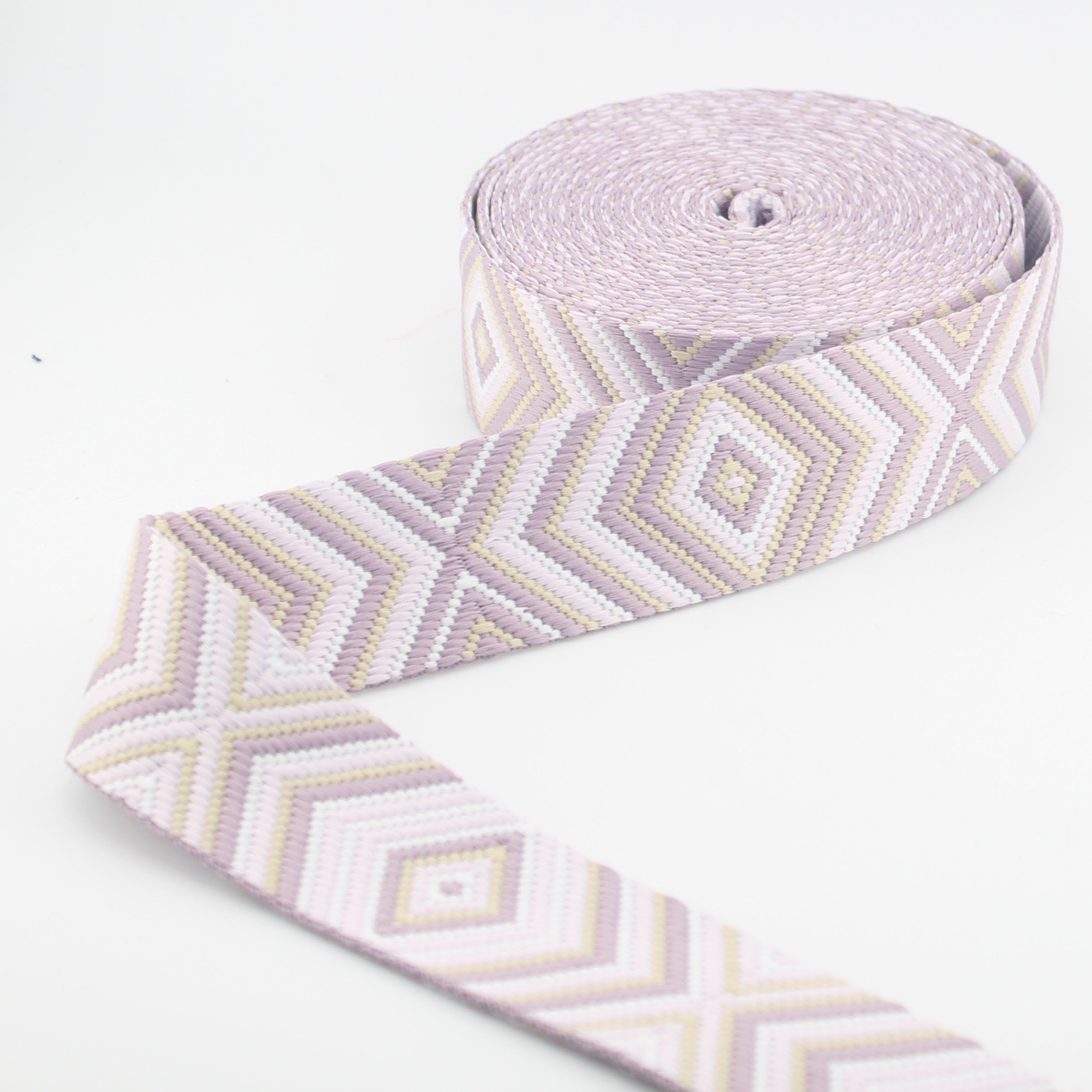 5 meters Ethnic Diamond Shape Webbing 40mm #RUB3573