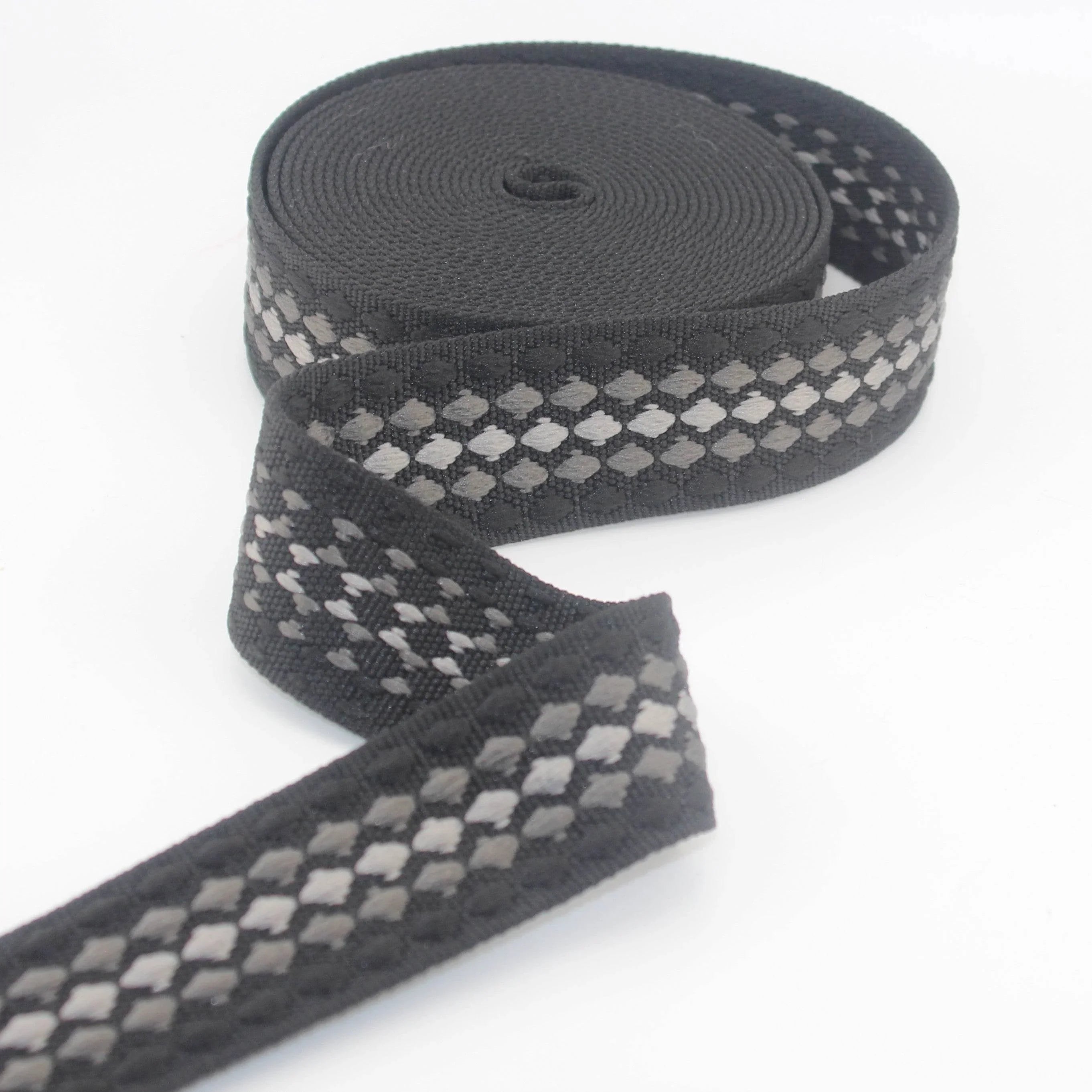 5 meters Dots Design Webbing 38mm #RUB3578 - ACCESSOIRES LEDUC BV