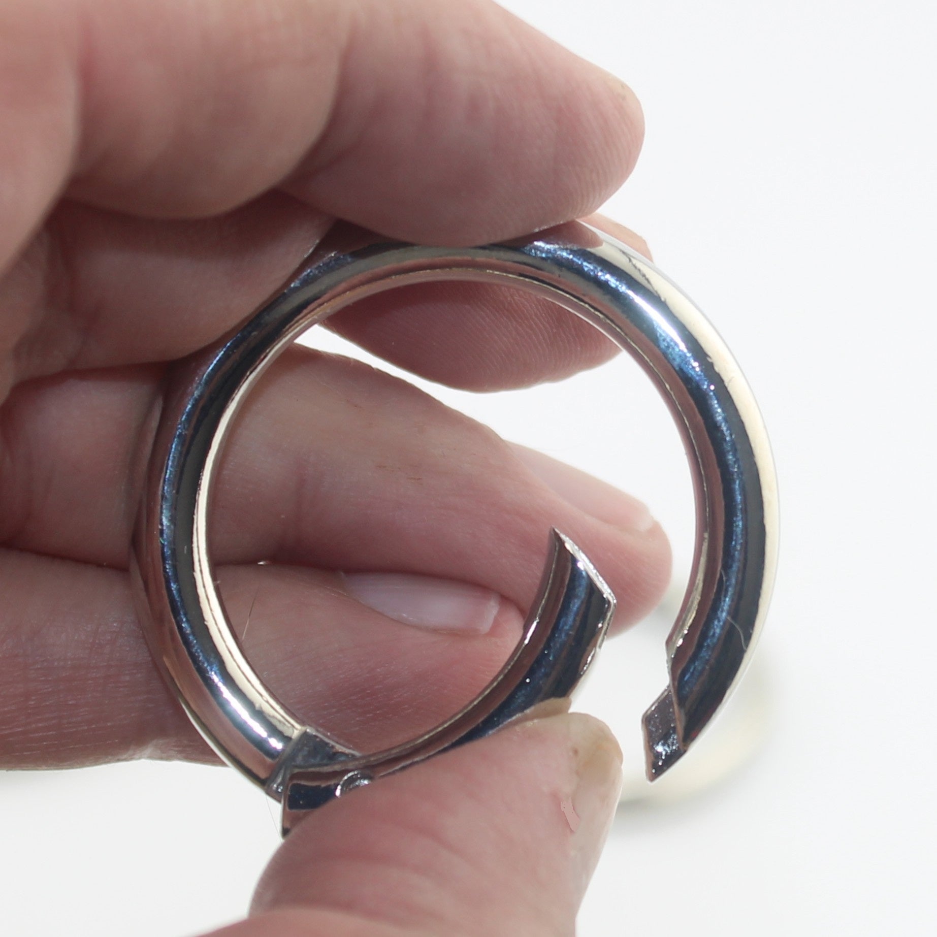 Set of 3 Bag Rings (Lobster Buckles) - Ring Shape - for tapes up to 32mm