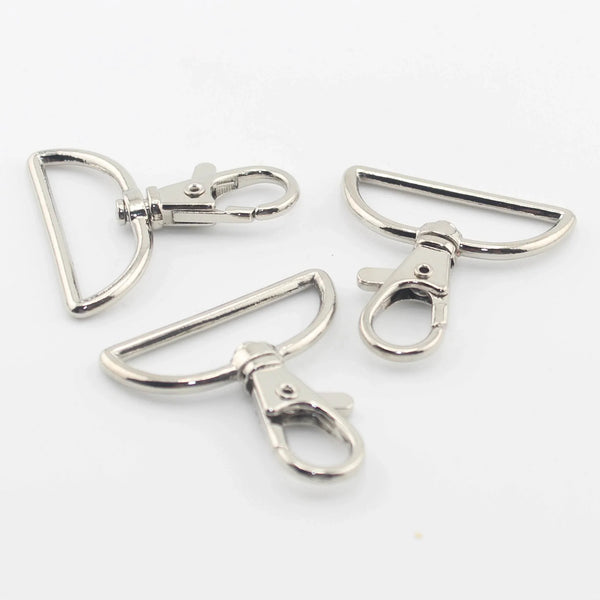 Set of 3 Snap Hooks (Lobster Buckles) - for tapes up to 35mm - ACCESSOIRES LEDUC BV