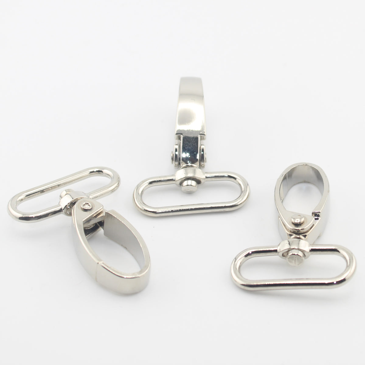 Set of 3 Snap Hooks (Lobster Buckles) - Oval Shape - for tapes up to 30mm