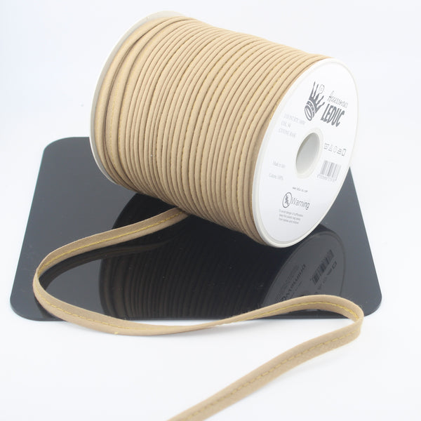 100 Meter Roll Cotton Piping Navy or Beige - Made in Italy