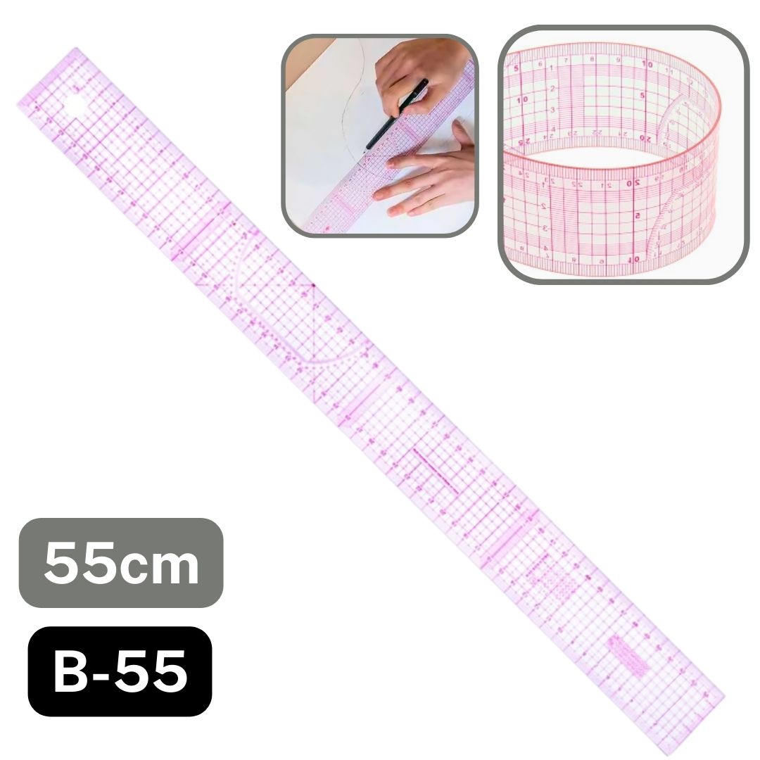 Multi-Purpose Grader’s Ruler, Flexible - 45,55 or 60cm - Japanese Ruler - Multi Function Numeral Ruler