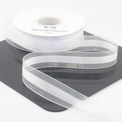 45 meters 25mm Organza Ribbon with Satin Center #ORG4768