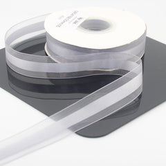 45 meters 25mm Organza Ribbon with Satin Center #ORG4768