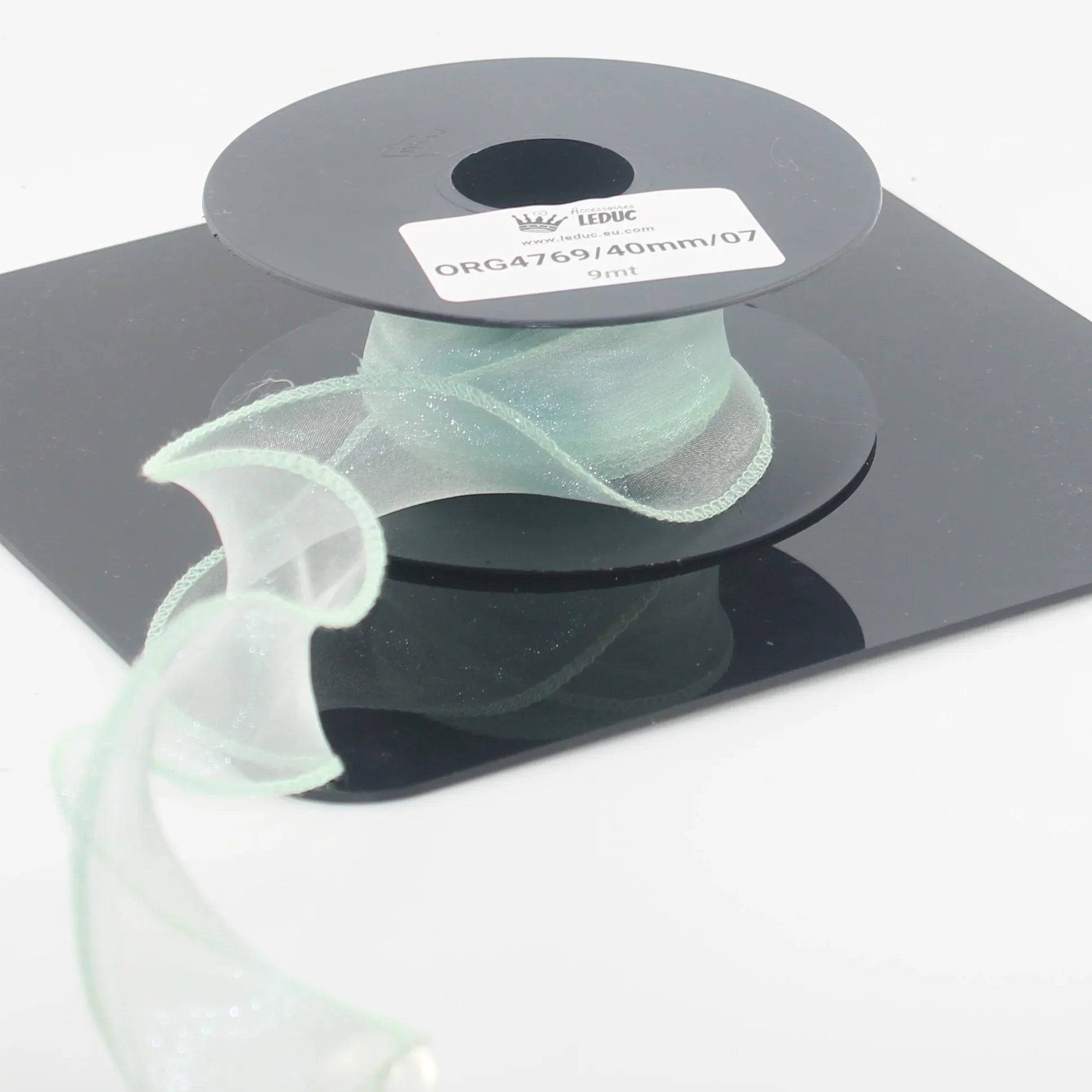 9 meters 40mm Corrugated Organza Ribbon #ORG4769 - ACCESSOIRES LEDUC BV