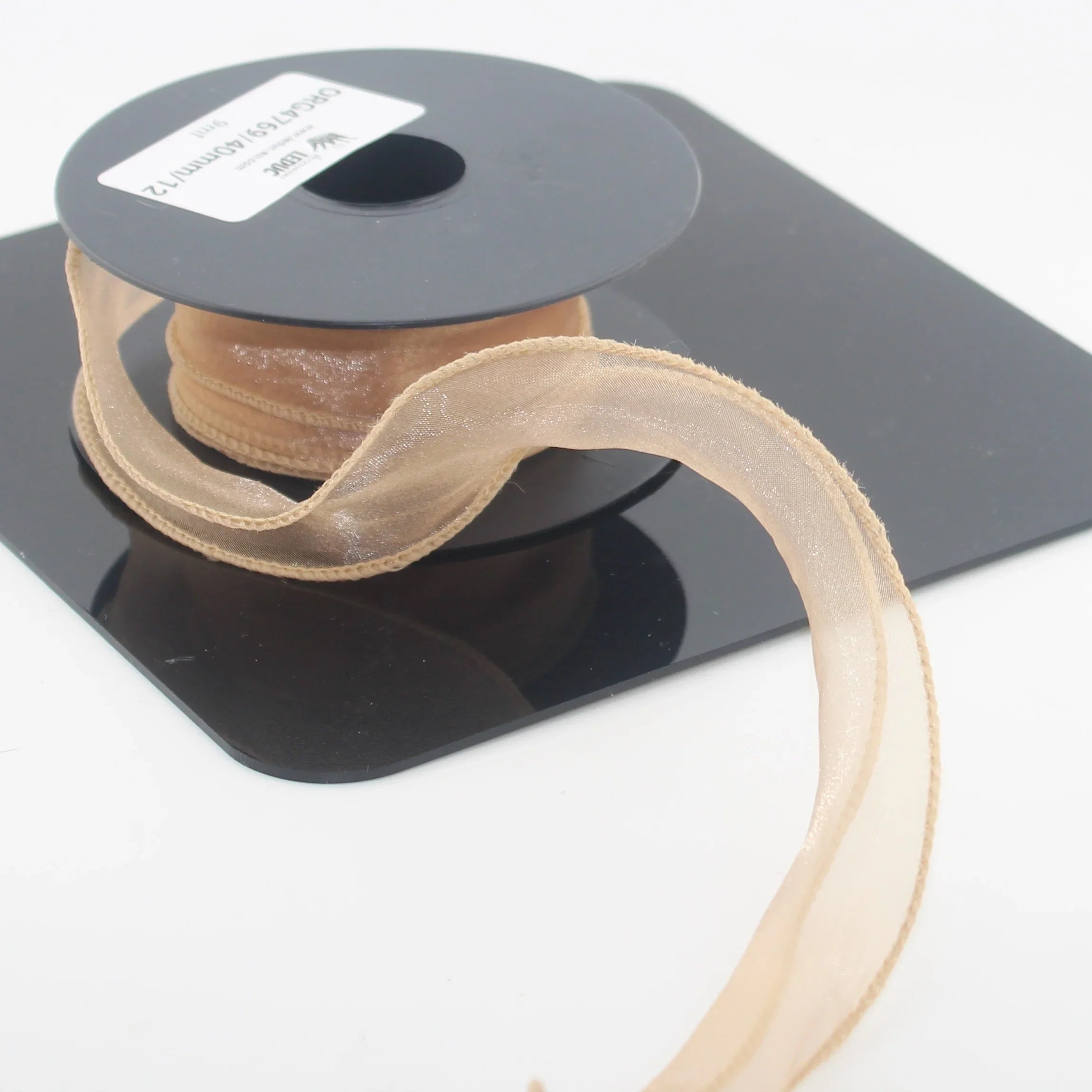 9 meters 40mm Corrugated Organza Ribbon #ORG4769 - ACCESSOIRES LEDUC BV