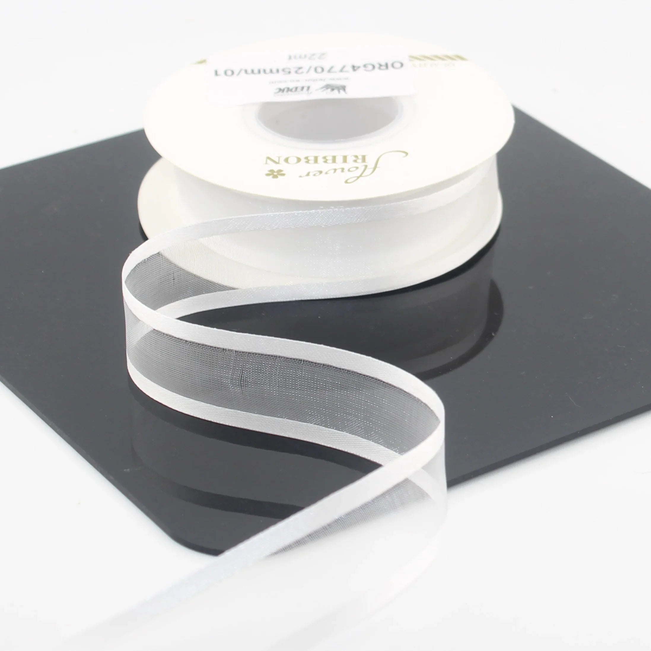 22 meters 25mm Organza Ribbon With Satin Edges #ORG4770 - ACCESSOIRES LEDUC BV