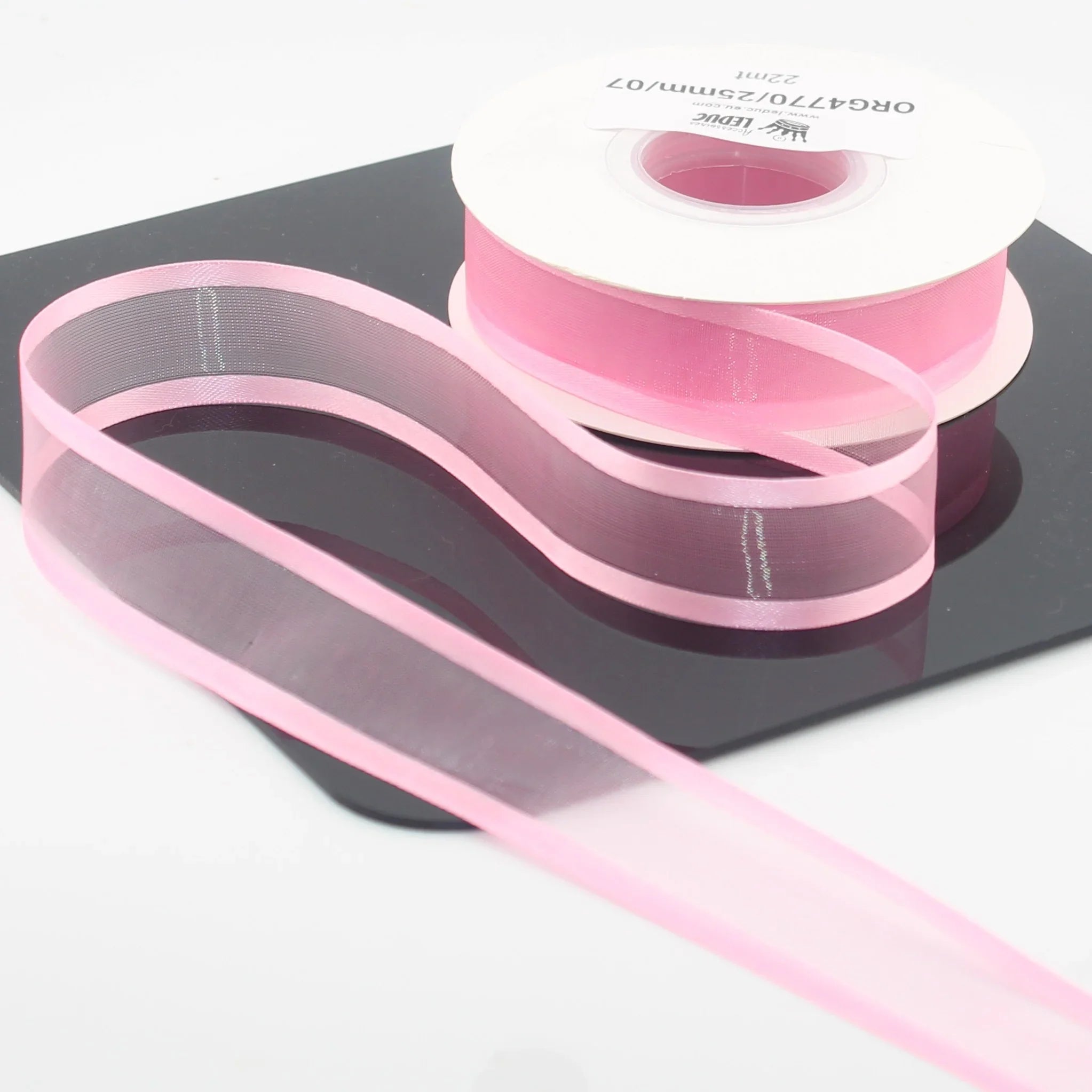 22 meters 25mm Organza Ribbon With Satin Edges #ORG4770 - ACCESSOIRES LEDUC BV
