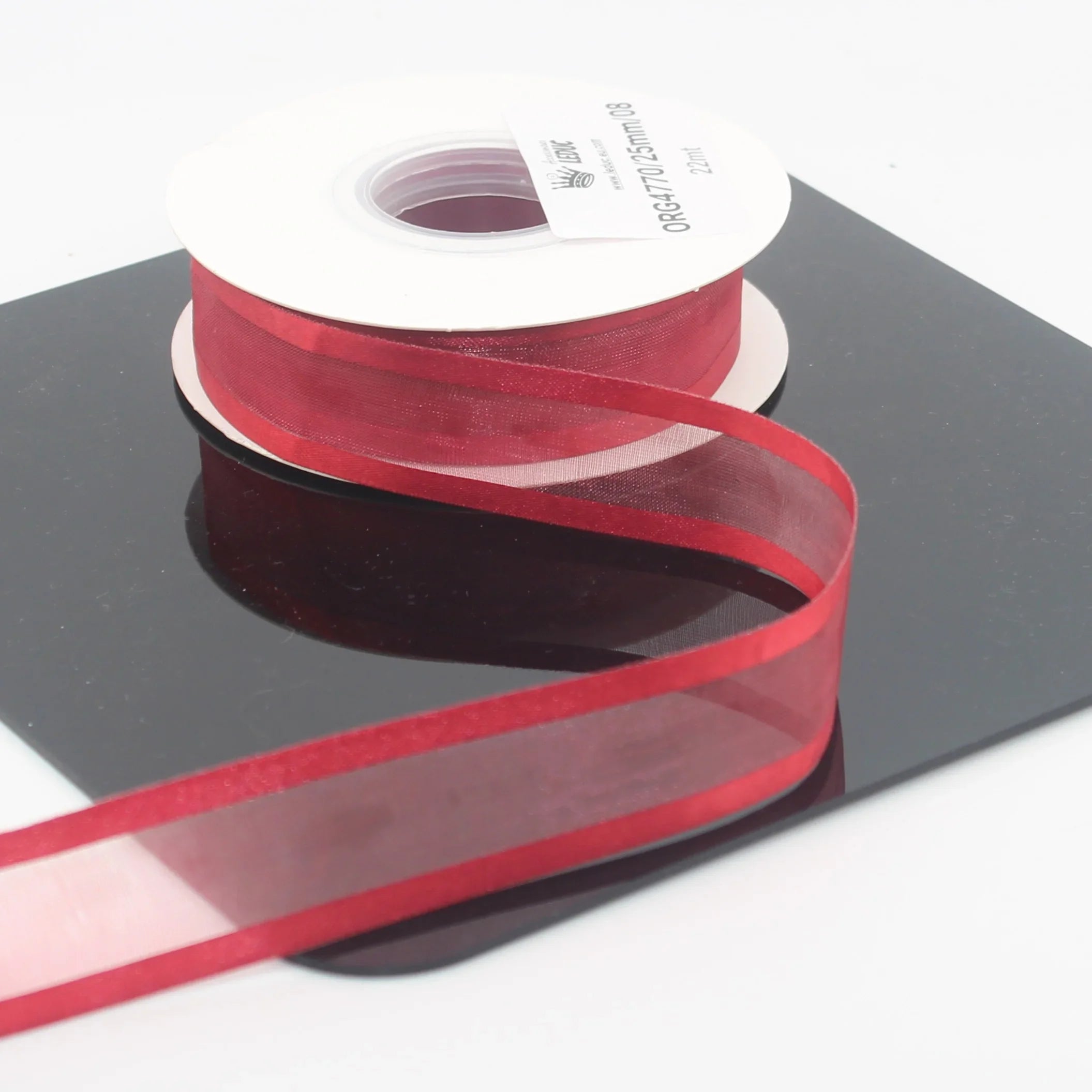 22 meters 25mm Organza Ribbon With Satin Edges #ORG4770 - ACCESSOIRES LEDUC BV