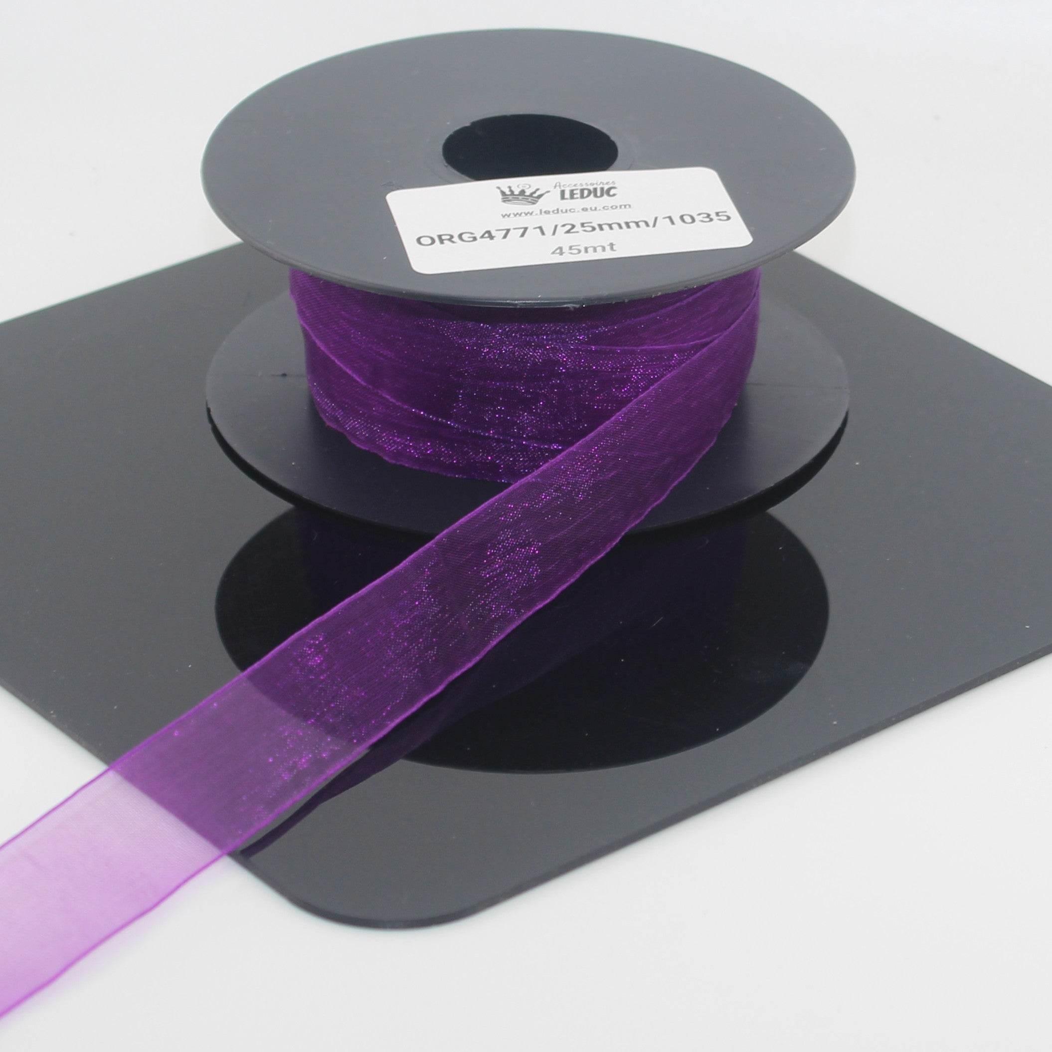 45 meters Organza Ribbon available in 20mm or 40mm ref #ORG4771 - ACCESSOIRES LEDUC BV