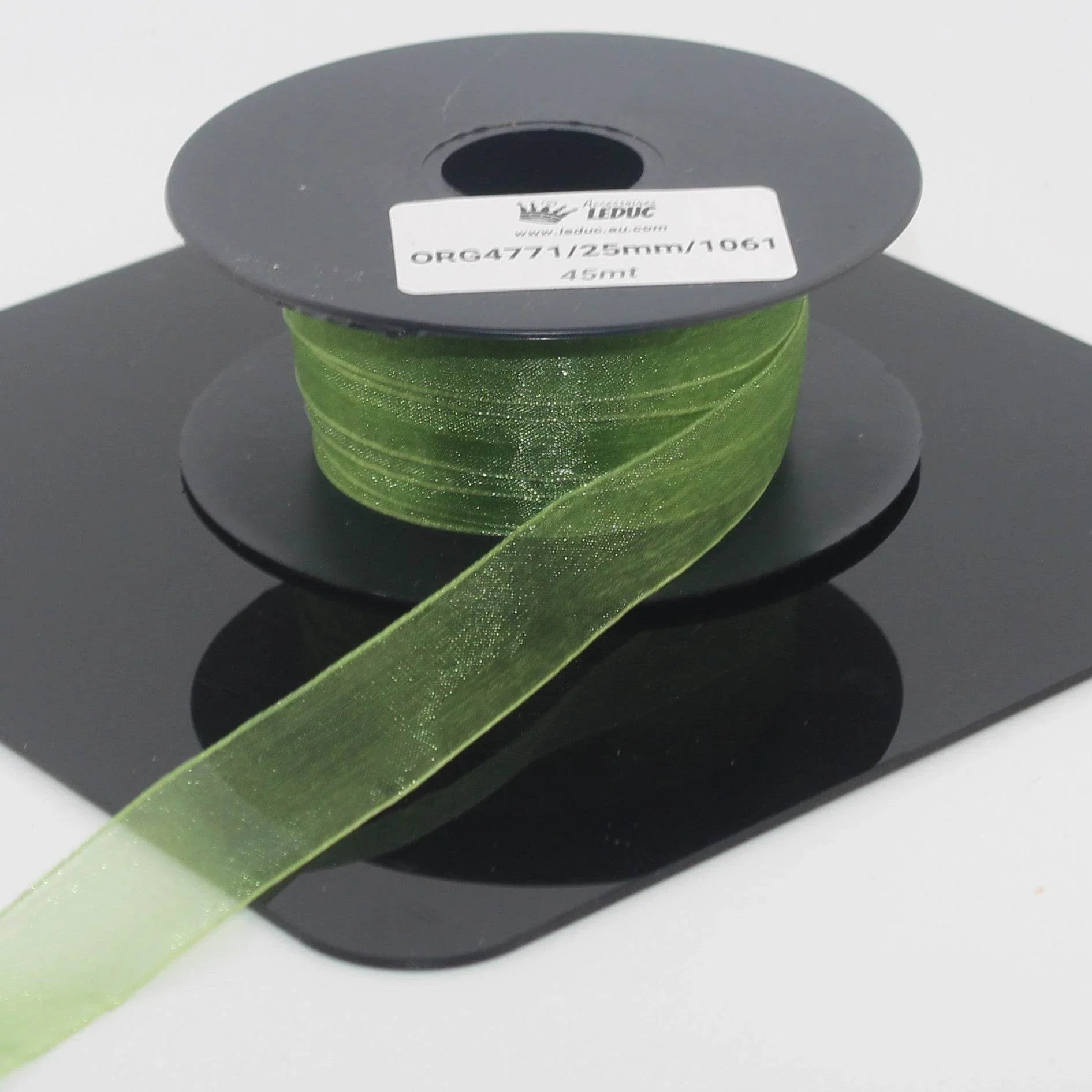 45 meters Organza Ribbon available in 20mm or 40mm ref #ORG4771 - ACCESSOIRES LEDUC BV