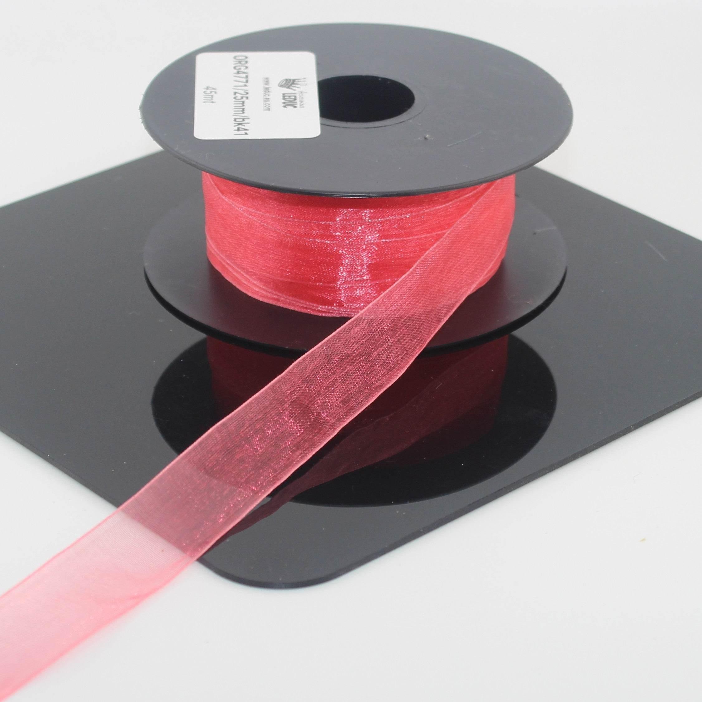 45 meters Organza Ribbon available in 20mm or 40mm ref #ORG4771 - ACCESSOIRES LEDUC BV