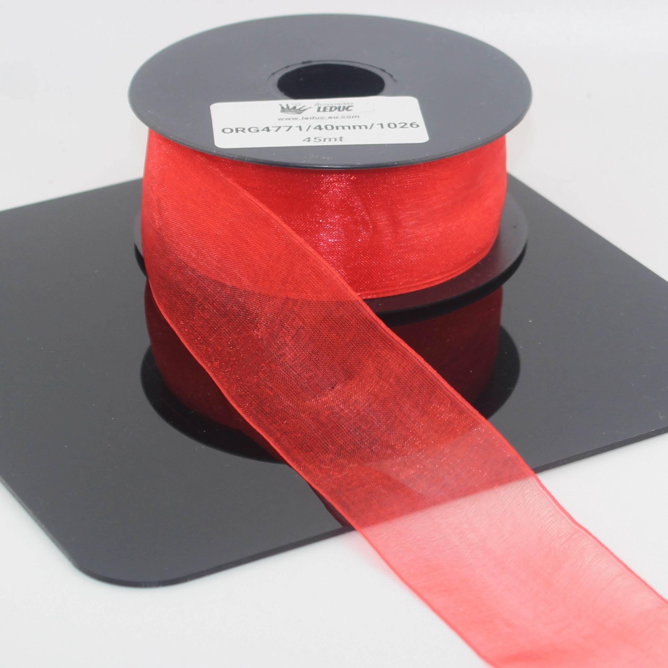 45 meters Organza Ribbon available in 20mm or 40mm ref #ORG4771 - ACCESSOIRES LEDUC BV