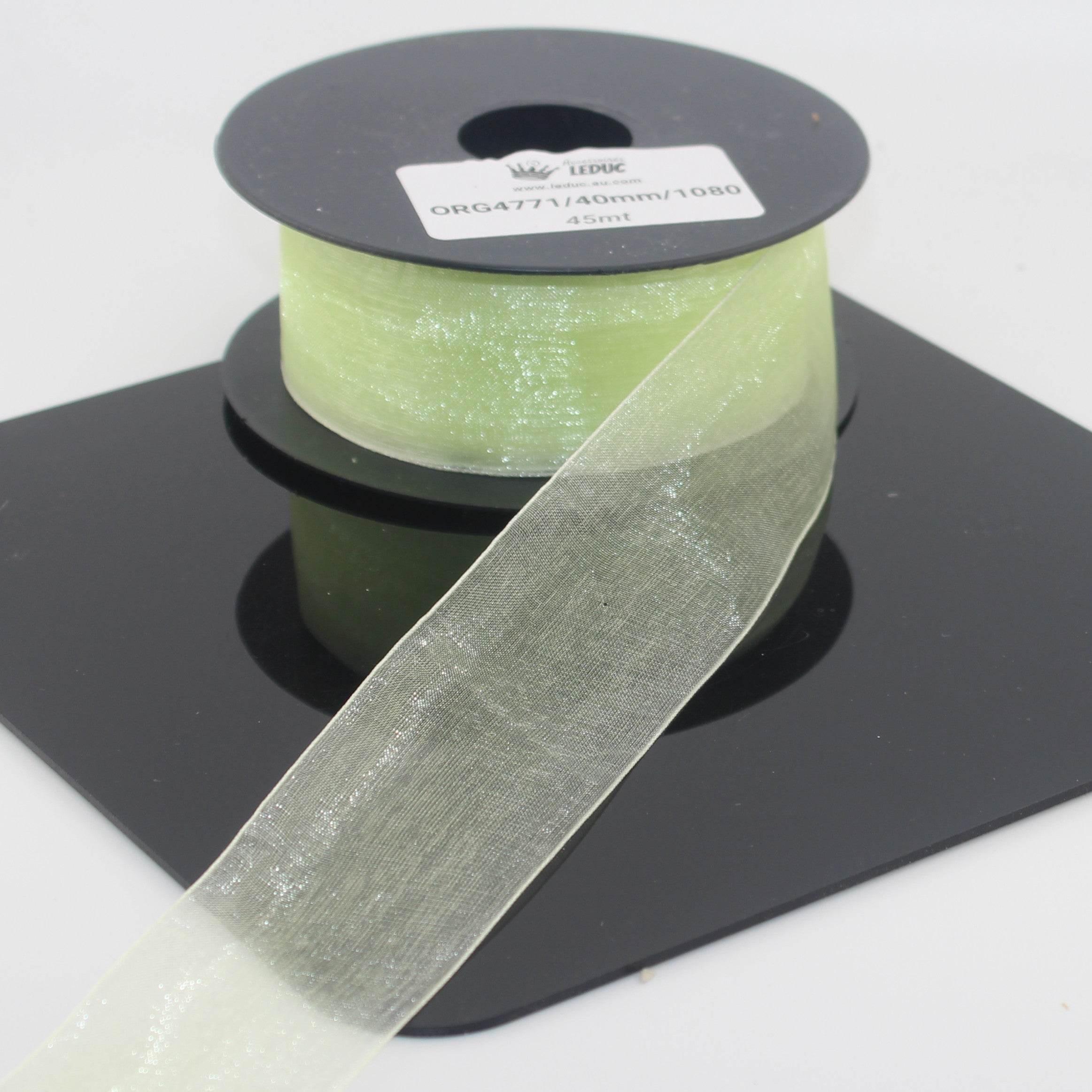 45 meters Organza Ribbon available in 20mm or 40mm ref #ORG4771 - ACCESSOIRES LEDUC BV