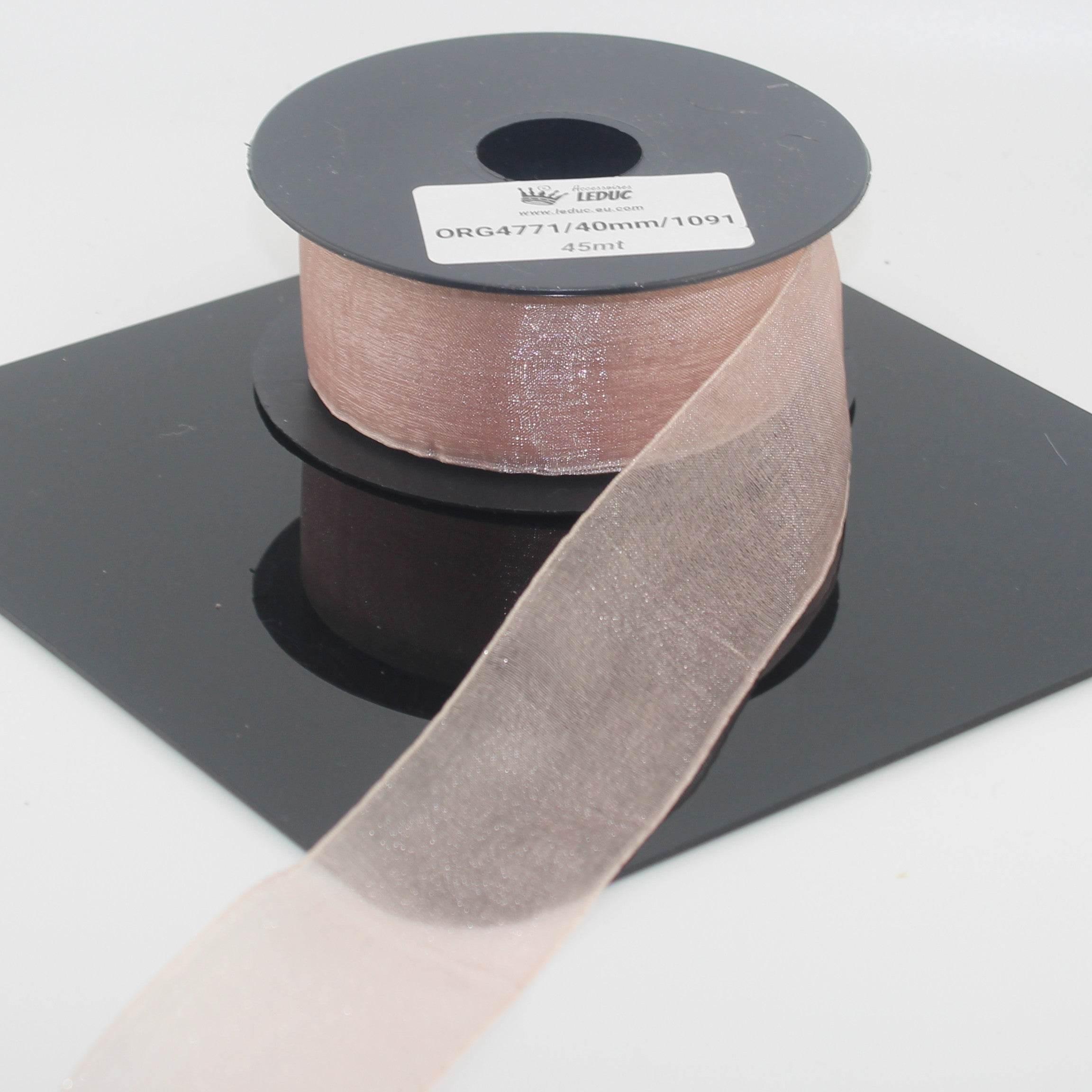45 meters Organza Ribbon available in 20mm or 40mm ref #ORG4771 - ACCESSOIRES LEDUC BV
