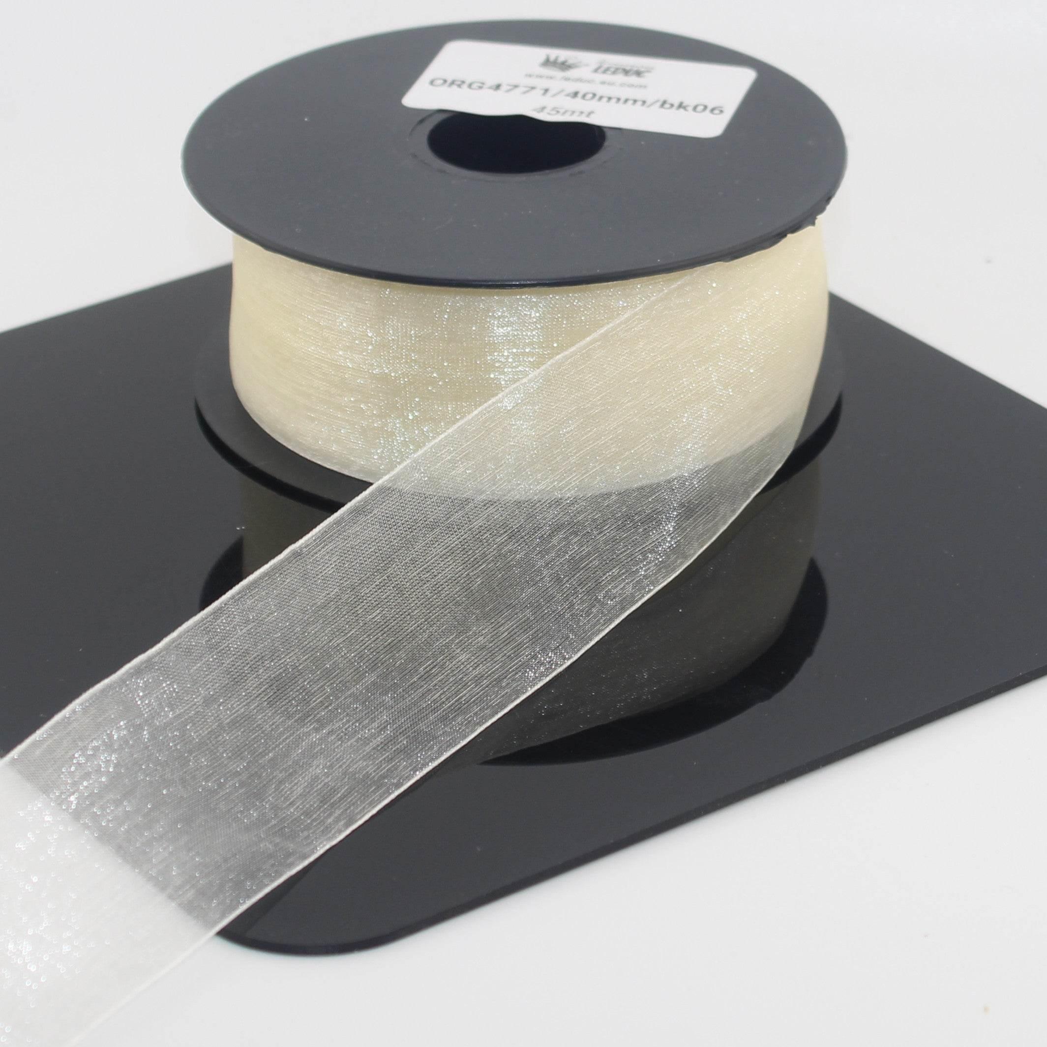 45 meters Organza Ribbon available in 20mm or 40mm ref #ORG4771 - ACCESSOIRES LEDUC BV