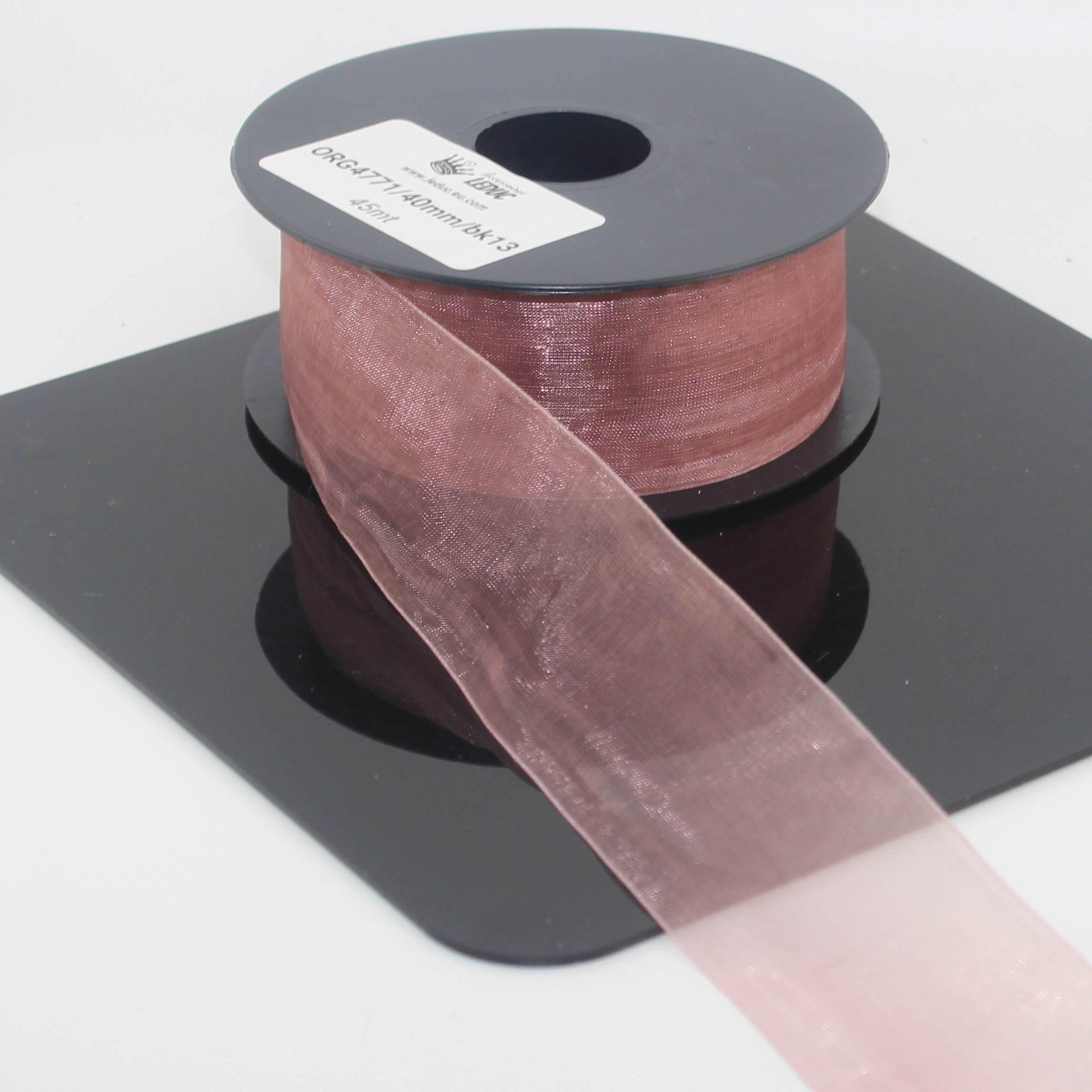 45 meters Organza Ribbon available in 20mm or 40mm ref #ORG4771 - ACCESSOIRES LEDUC BV