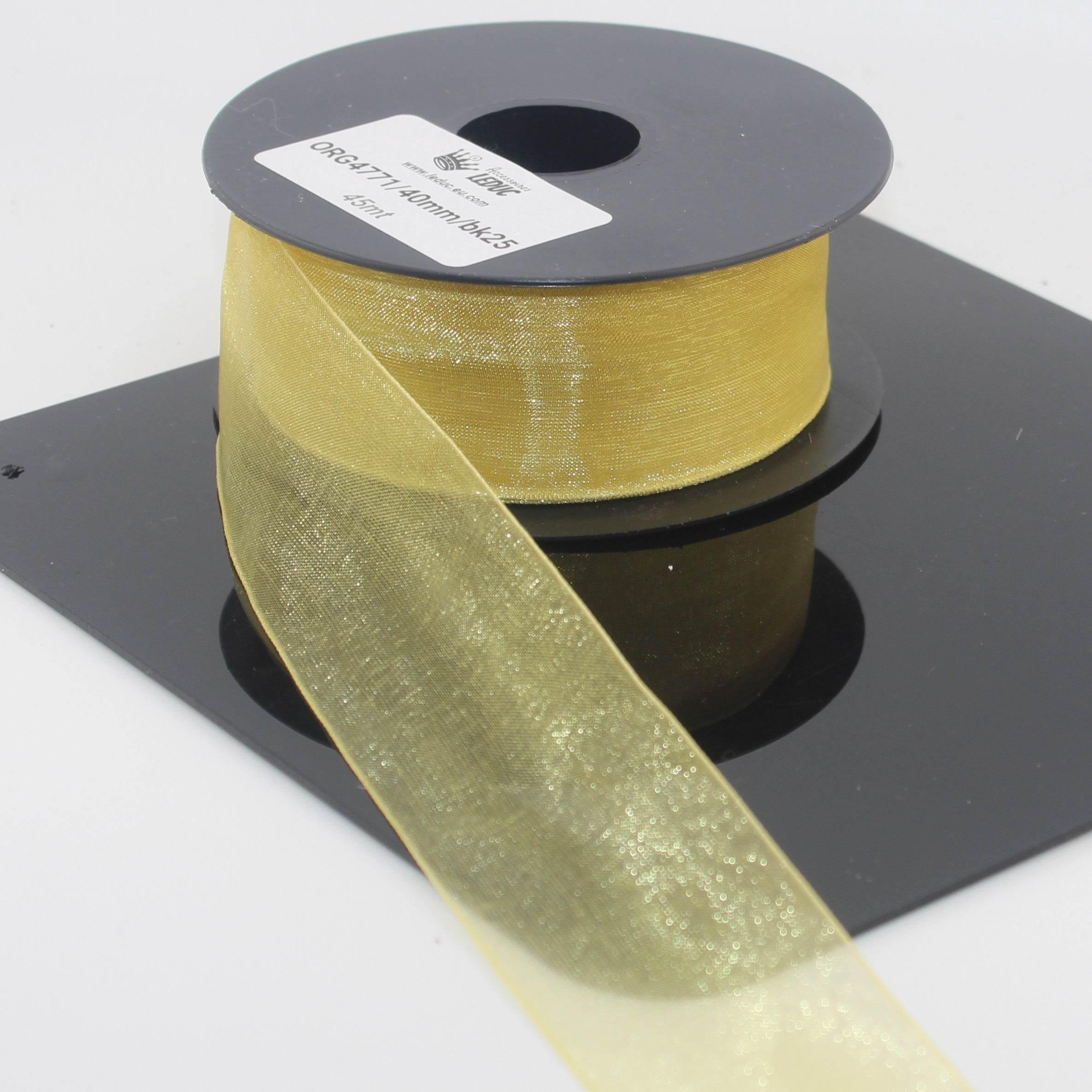 45 meters Organza Ribbon available in 20mm or 40mm ref #ORG4771 - ACCESSOIRES LEDUC BV