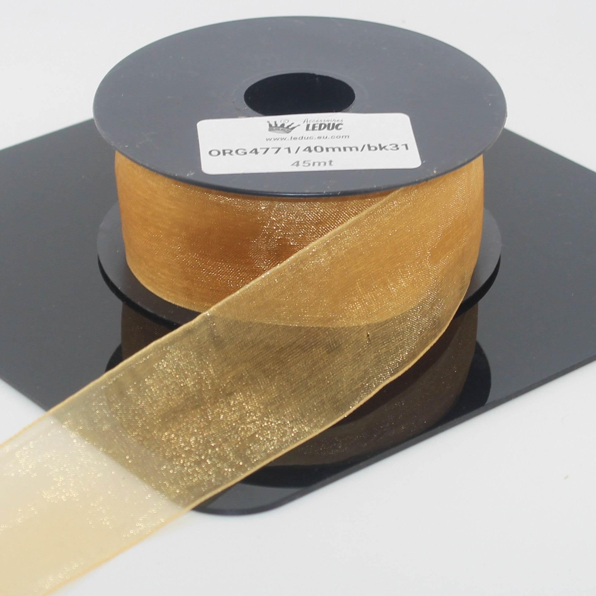 45 meters Organza Ribbon available in 20mm or 40mm ref #ORG4771 - ACCESSOIRES LEDUC BV