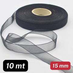 10 meters Organza Ribbon (available in different styles, widths and colours)