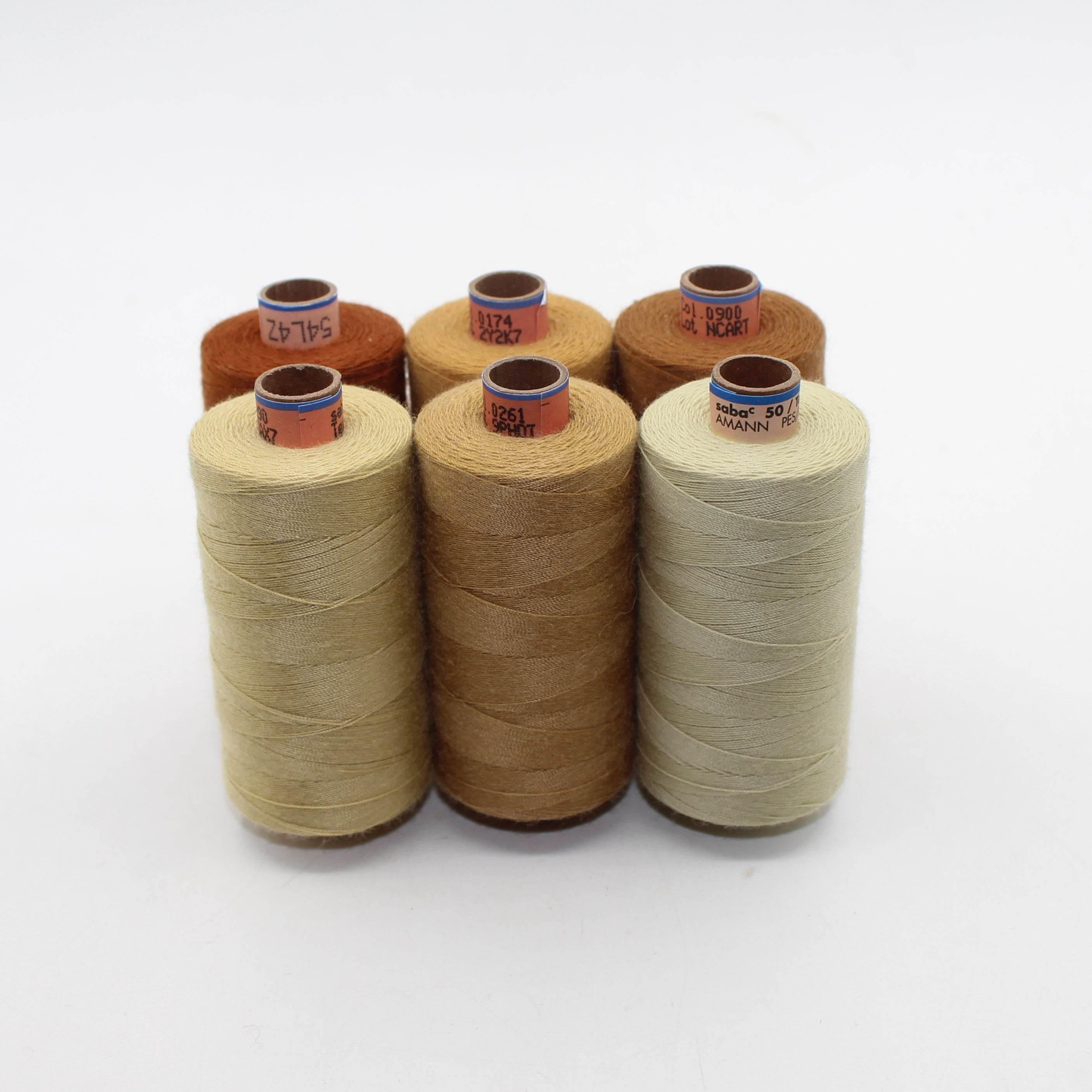 Amann Saba 50 TEX 60 - 500 meter - Polyvalent Thread / Yarn for zipper seams, jeans topstitching, or stitches where strength is important. - ACCESSOIRES LEDUC BV