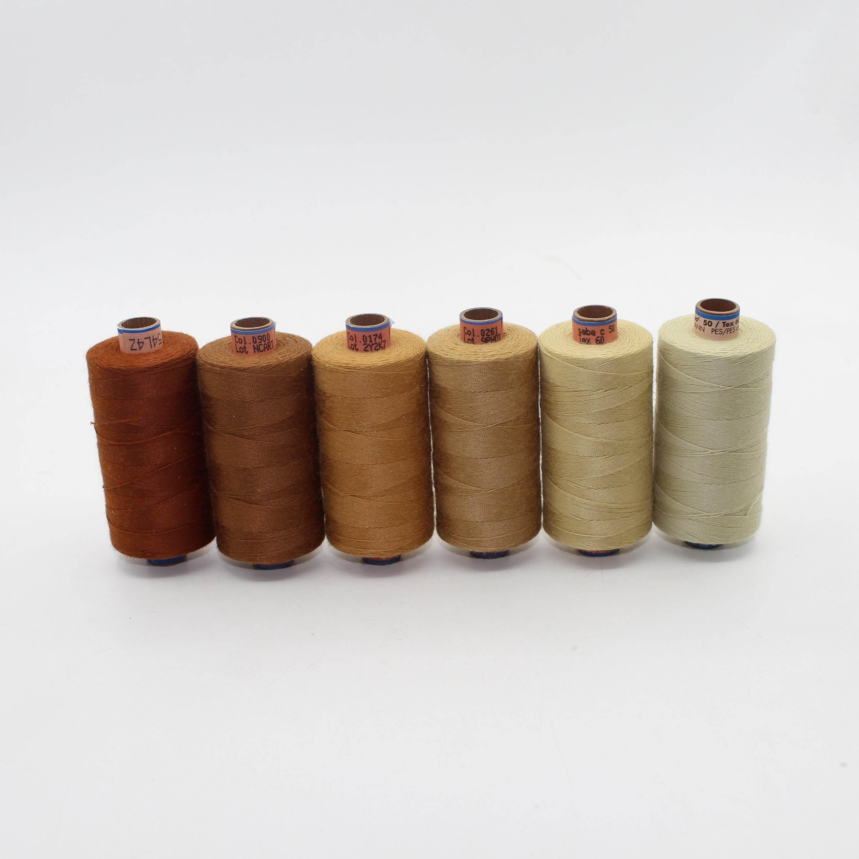 Amann Saba 50 TEX 60 - 500 meter - Polyvalent Thread / Yarn for zipper seams, jeans topstitching, or stitches where strength is important. - ACCESSOIRES LEDUC BV