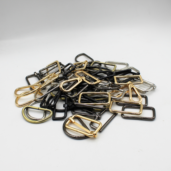 3 Buckles / Lobsters / D-Rings 30 / 40 or 50mm - Gold Silver Oldbrass Mat Black or Gunmetal